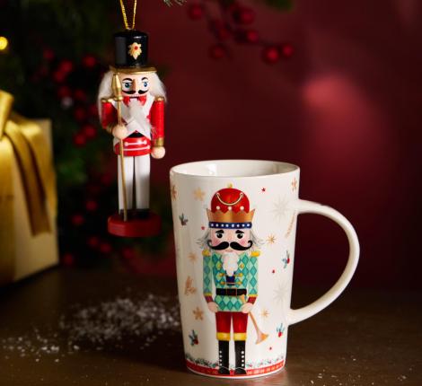 Набор подарочный "ЩЕЛКУНЧИК" 580-099, (кружка 385 мл с ёлочной игрушкой)