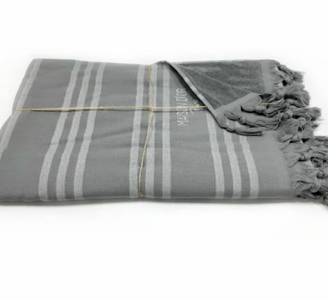 Полотенце для сауны Maison D'or "VIOLETTA" 100х200, серый