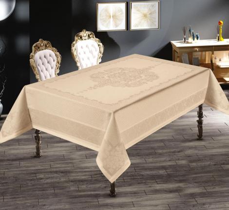 Скатерть "DO&CO" броде жаккард 160х220 VIYANA, капучино