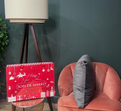 Полушка декоративная "Sofi de Marko" Адора (антрацит) Велюр, 55х55