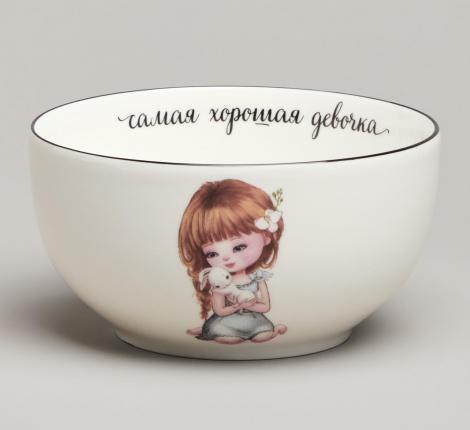 Набор детской посуды "ХОРОШАЯ ДЕВОЧКА", 3 предмета