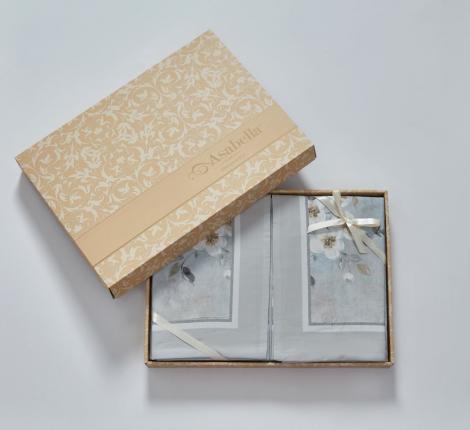 Постельное белье "Asabella" 2201-6 Фланель, Евро