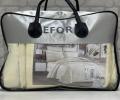 Постельное белье с одеялом EFOR PREMIUM SATEN (кремовый), Евро