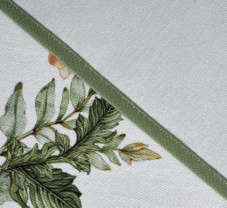 Скатерть овальная с пропиткой "SENSE" 140х180 см, зелёный