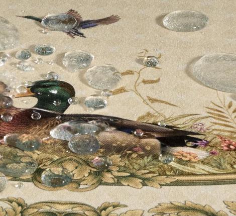 Скатерть круглая с пропиткой "ОХОТА" 185 см, зелёный