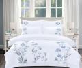 Постельное белье с вышивкой "Asabella" 2258-6 Мако-Сатин, Евро