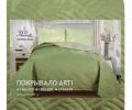 Покрывало Primavelle "ARTI" Биософт 180х200, Косы Зеленый