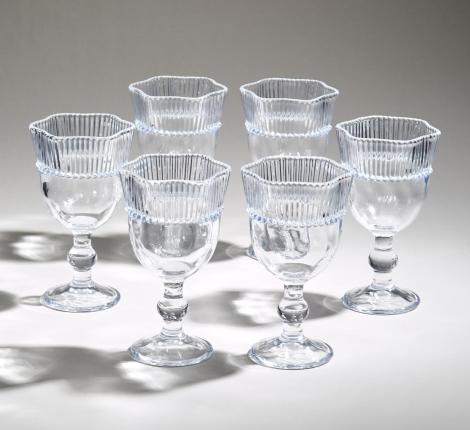 Набор бокалов для вина 6 штук "CRYSTAL PEARL", 310 мл