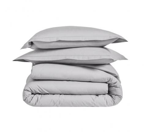 Наволочка "Blanc des Vosges" перкаль 50х70, platine (светло-серый)