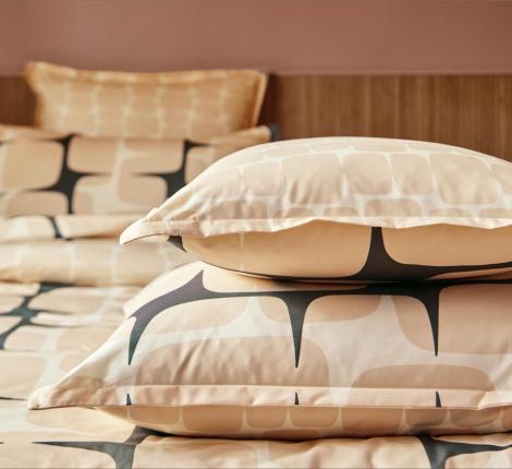 Постельное бельё "Blanc des Vosges" LOHKO PUDRE перкаль, 1,5 спальный