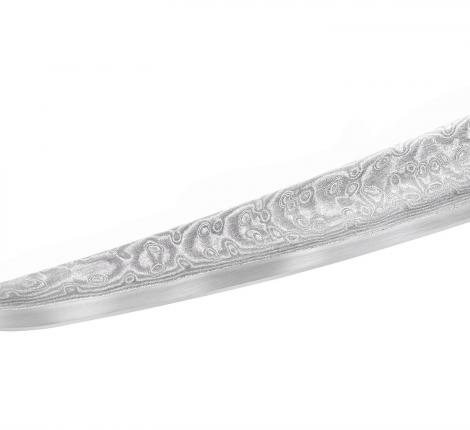 Нож кухонный "Samura Damascus 67" для нарезки, слайсер Tanto 230 мм, Микарта
