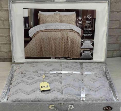 Покрывало EFOR "ALYA" 240х260, серый