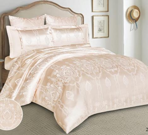 Постельное белье "Cleo" Satin Jacquard 31/221-SG Жаккард, Евро