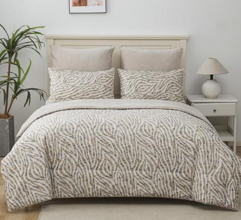 Постельное белье с одеялом "Sofi de Marko" Роберто №28 Велюр/Сатин, Семейный