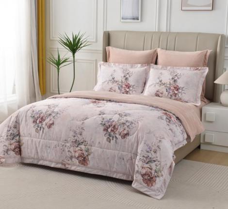 Постельное белье с одеялом "Sofi de Marko" Ренато №13 Велюр/Сатин, Евро