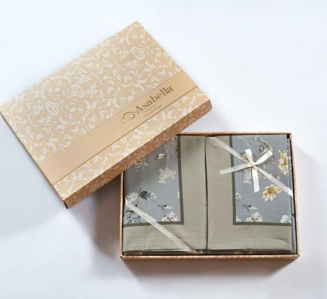 Постельное белье "Asabella" 2222-6 Фланель, Евро