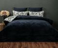 Постельное белье с одеялом "Kazanov.A." Беверли (индиго жемчуг) Велюр/Egypt Cotton, 1,5 спальный