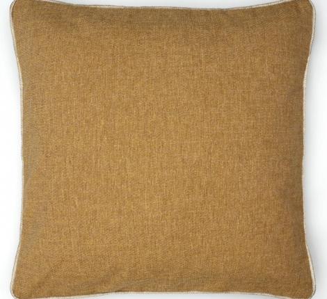 Подушка декоративная "TACTO" 45х45, желто-коричневый (бежевый кант)