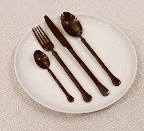 Набор столовых приборов "KIEV" CHOCOLATE 85 на 6 персон, 24 предмета