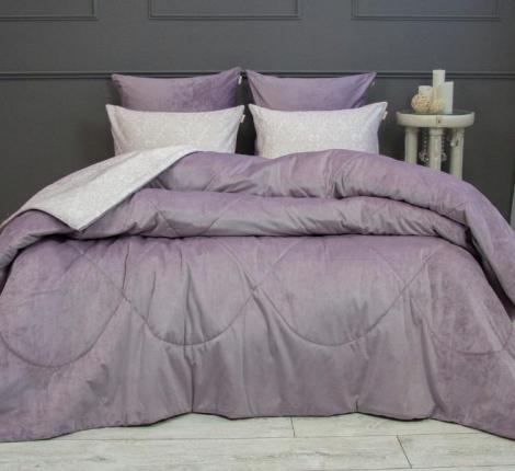 Постельное белье с одеялом "Kazanov.A." Миджано (аметист жемчуг) Велюр/Egypt Cotton, Евро