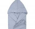Халат детский вафельный "Sofi de Marko" Sunny (голубой), 86-92