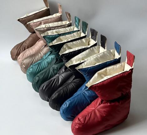 Сапожки-носочки пуховые "Comfort Socks Travel Grass" BEIGE, 36-39 р.