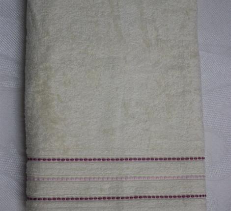 Полотенце махровое "DO&CO" Бамбук 70*140 (1/1 ) HANNA, кремовый