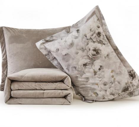 Постельное белье с одеялом "Sofi de Marko" Ренато №31 Велюр/Сатин, Евро