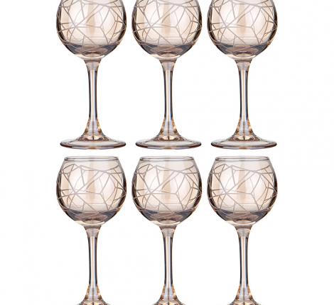 Набор рюмок 6 штук "ГРАФИКА" МЕД, 85 мл