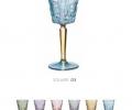 Набор бокалов для вина 6 штук "SQUARE STEMWARE" хрусталь, высота 18,5 см