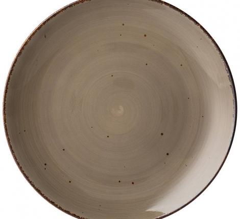 Тарелка обеденная &quot;NATURE&quot; (серая), диаметр 26,5 см