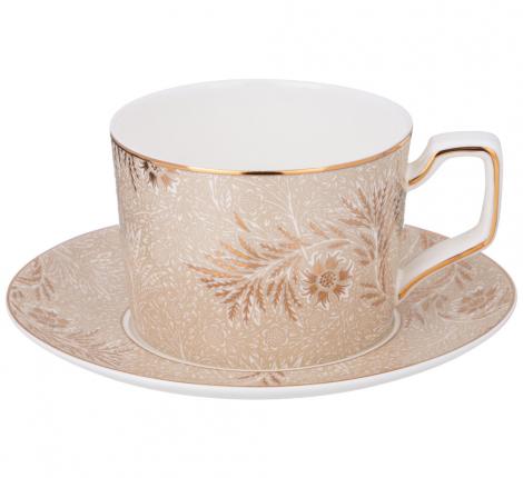 Чайный набор "ЗОЛОТЫЕ УЗОРЫ" на 2 персоны, 4 предмета (280 мл)