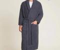 Халат трикотажный "Barefoot Dreams" CC ADULT ROBE (серо-синий),S