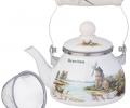 Чайник эмалированный со съёмным фильтром "FAMILY HOUSE", 0,85 Л