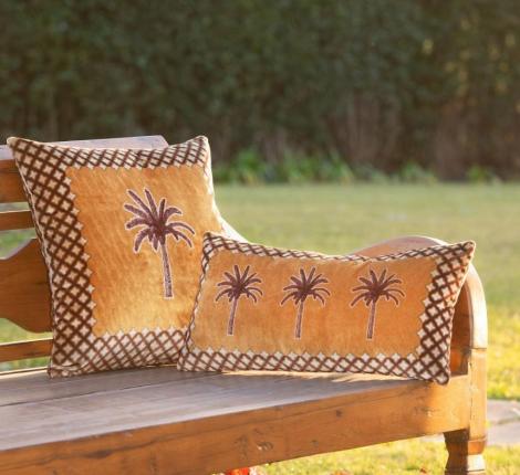 Подушка Frati "EXOTIC PALM" (оранжевый) 30х60