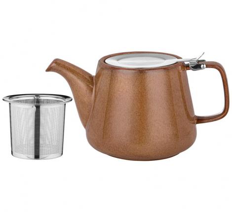 Чайник с металлическим ситом "LUSTER" (коричневый), 1200 мл