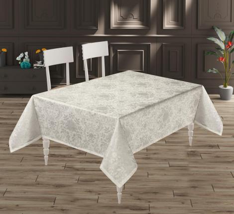 Скатерть "DO&CO" броде жаккард 160х300 BEGONYA, кремовый