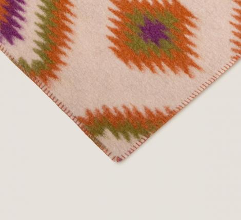 Плед шерстяной Frati "MARY NATIVE" CREAM, 150x200 шерсть 55% полиэстер 45%, 1070г