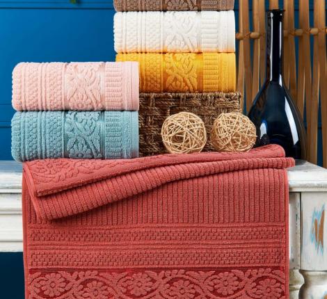 Набор махровых полотенец "PHILIPPUS" 50*90 (1/6 ) PRIME COTTON (A398) MIRA