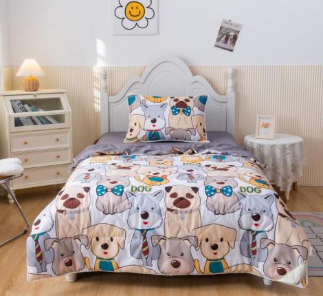 Постельное белье с одеялом детское "Sofi de Marko" Собачки Сатин, 1,5 спальный
