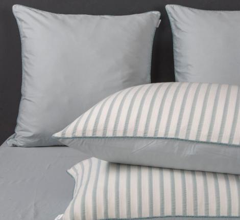 Постельное белье с одеялом "Kazanov.A." Stripe Muslin (голубое серебро), 1,5 спальный