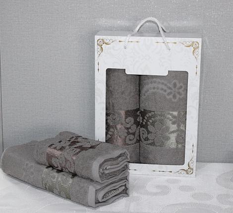 Комплект махровых полотенец "TWO DOLPHINS" (50x90/70х140) 2 шт. EMIRA, фисташковый