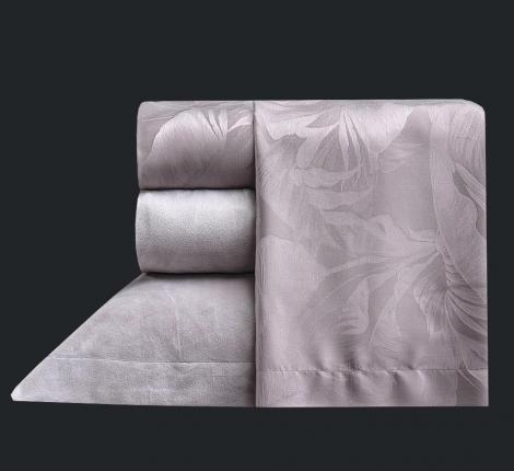 Постельное белье с одеялом "Kazanov.A." Lindor J'Adore (лаванда пепел) Велюр/Тенсел, Семейный