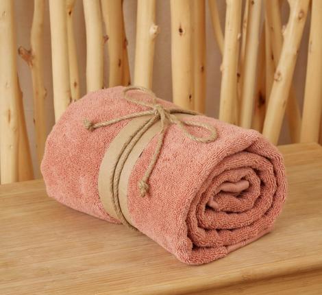 Полотенце банное Шанти 76х142, терракотовый