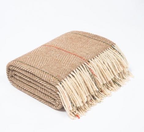 Плед шерсть мериноса Valtery PS-45 (100% шерсть), 150x200