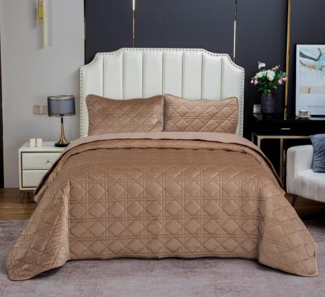 Покрывало велюровое "Kazanov.A." Dori (кремовый капучино), 240х260