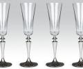 Набор фужеров для шампанского 6 штук "PLAT FLUT" хрусталь, высота 23 см
