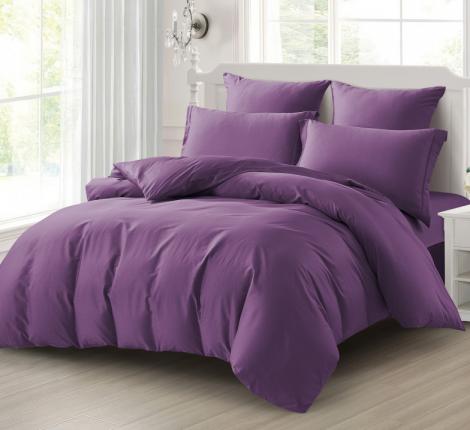 Постельное бельё "KARTEKS" Сатин однотонный SKO-031, Евро