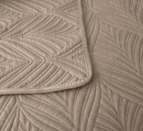 Покрывало "Sofi de Marko" Таира (светло-бежевый) Велюр, 240х260