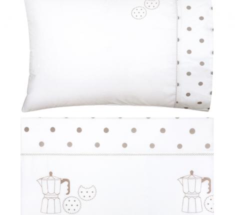 Постельное бельё детское Luxberry "YUMMY" Перкаль, белый/бежевый